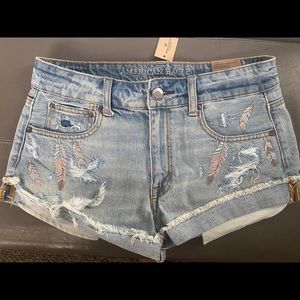 American Eagle Hi-Rise Festival Shorts